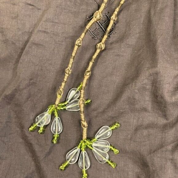 Vintage Tory Burch Women’s Size 6 Brown Long Sleeve Blouse Top Shirt Tassle - Picture 5 of 7